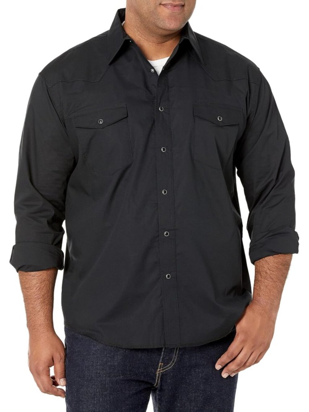 Western Black Sport Shirt